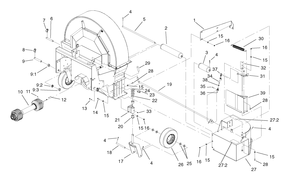 Chute and Roller Assembly