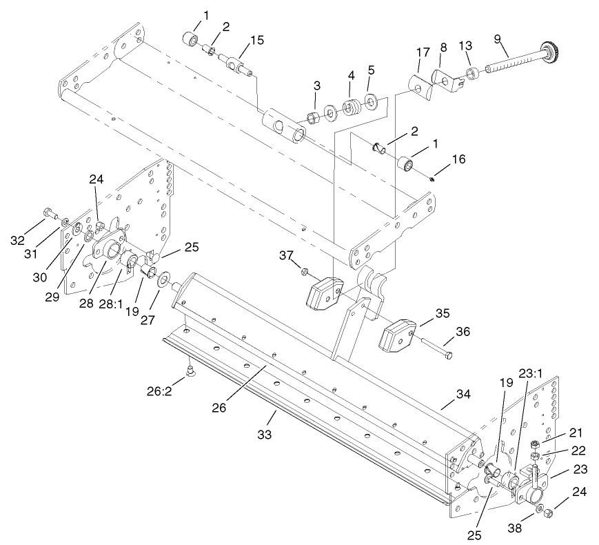 Bedbar Assembly