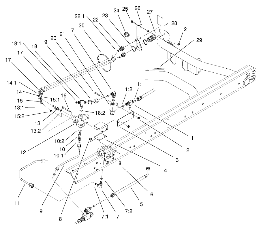 Hydraulic Plumbing Assembly