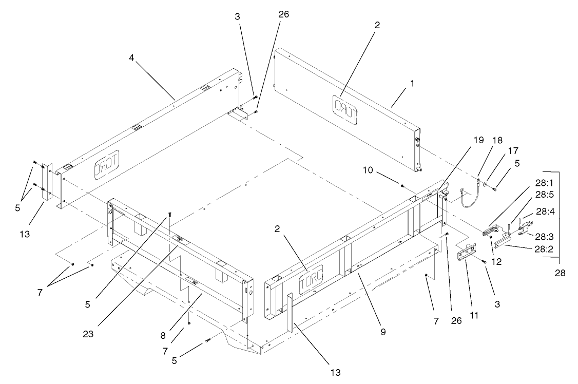 Full Bed Side Kit Assembly
