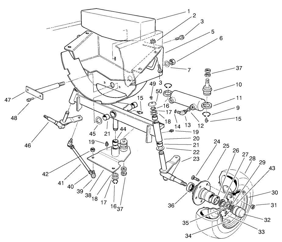 Rear Wheel and Axle Assembly