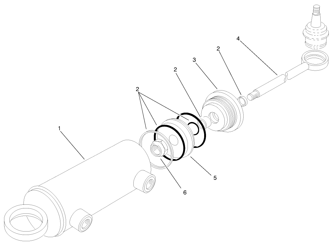 Hydraulic Steering Cylinder Assembly No. 92-7828