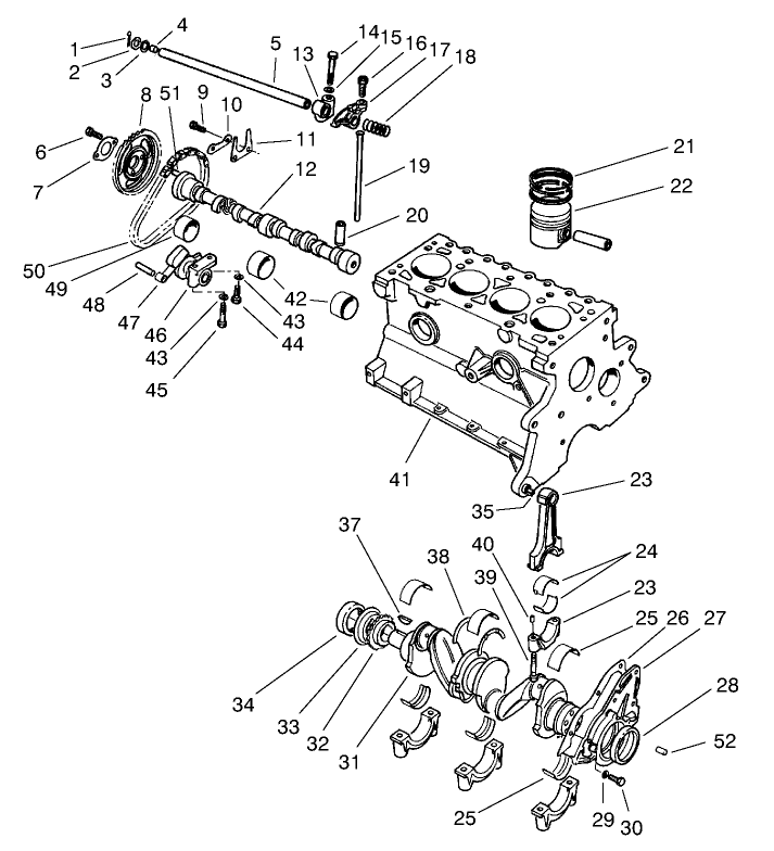 Crankshaft and Camshaft Assembly