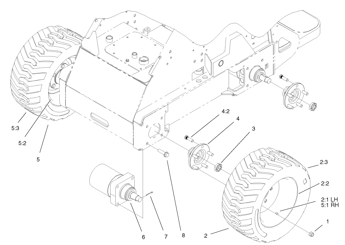 Wheel and Motor Assembly