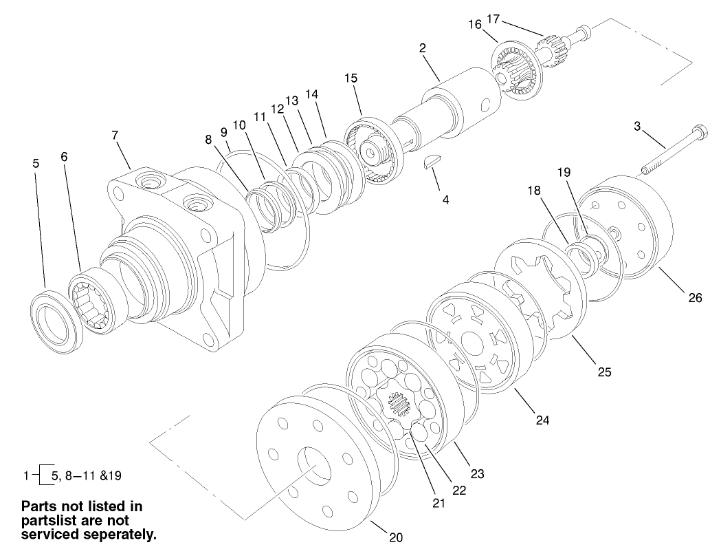 Hydraulic Motor Assembly No. 99-3052
