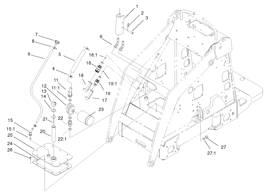 Hydraulic Tank and Filter Assembly