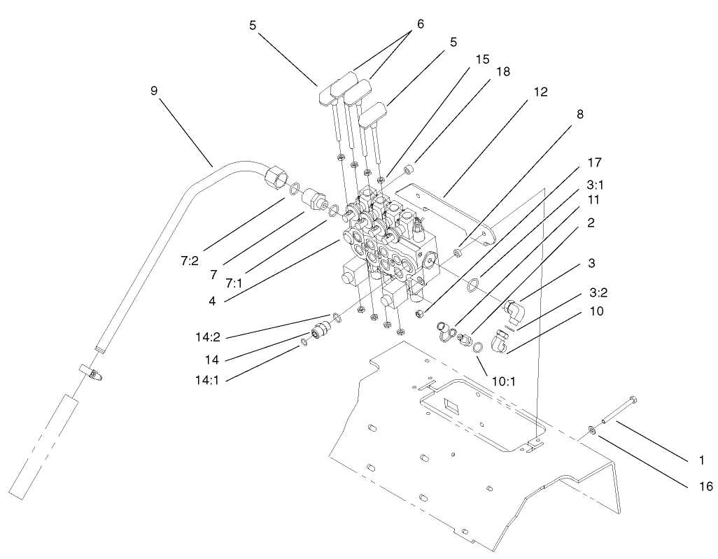 4-Spool Valve Assembly