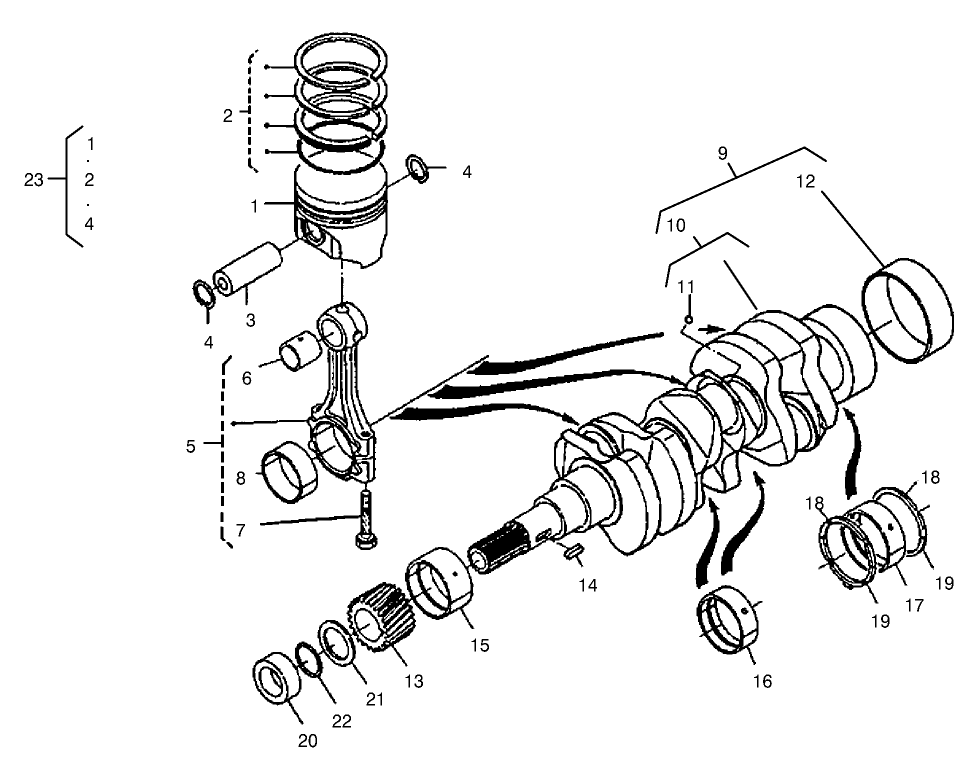 Piston and Crankshaft Assembly