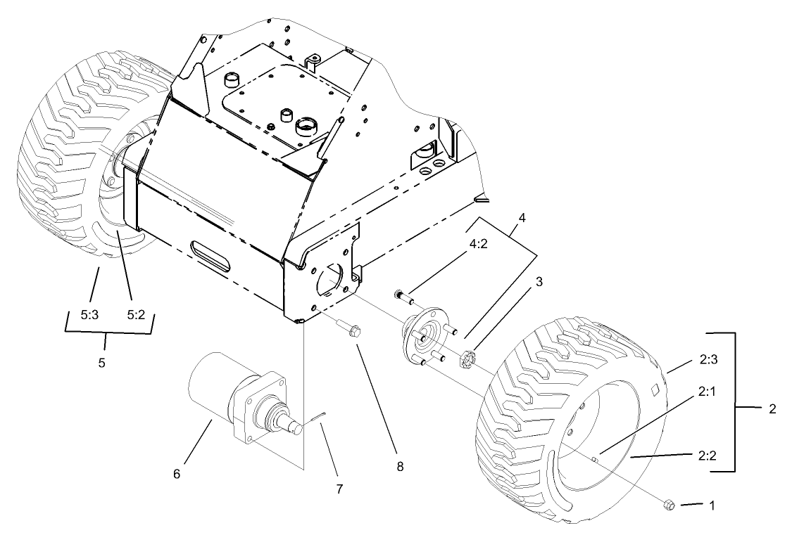 Wheel and Motor Assembly
