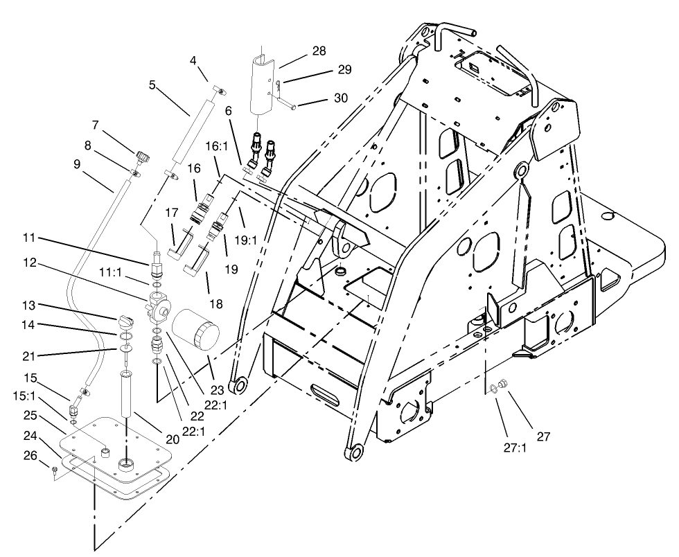 Hydraulic Tank and Filter Assembly