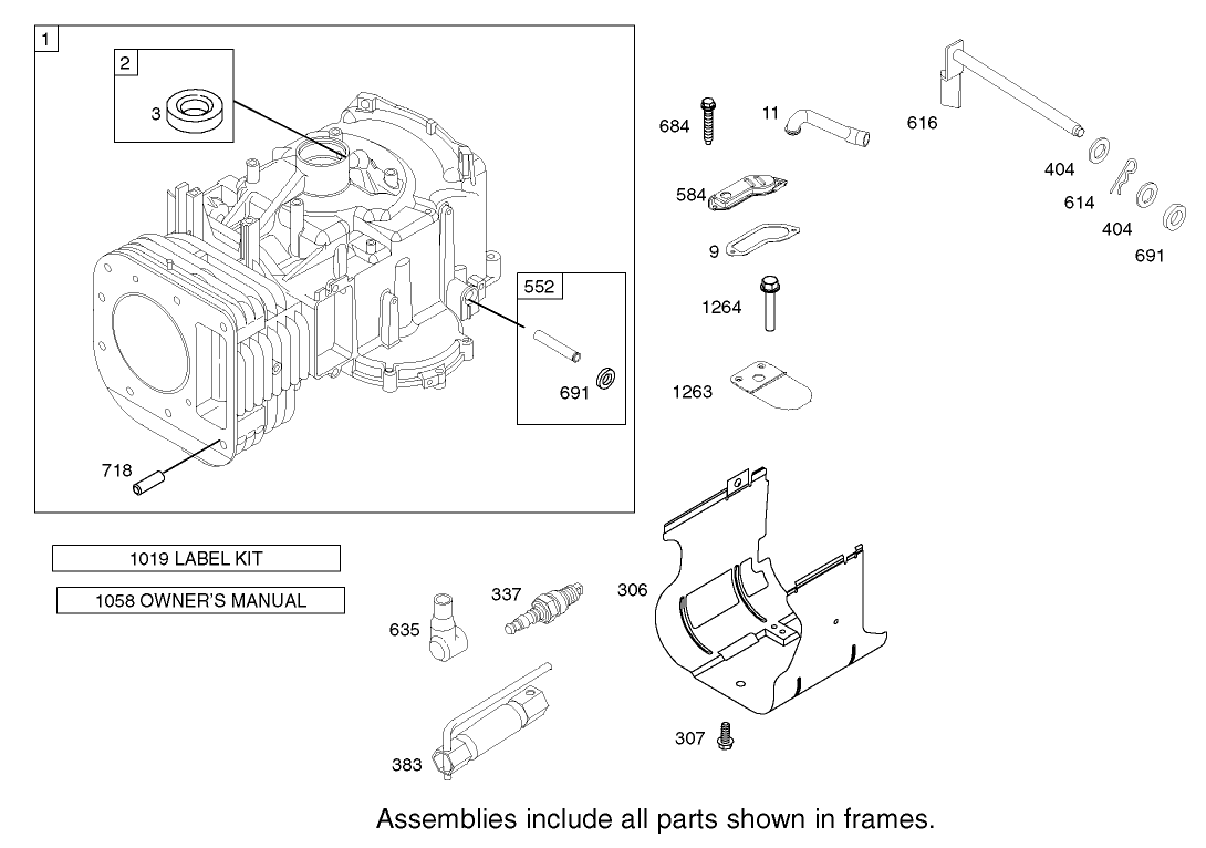 Cylinder Assembly  Briggs and Stratton 31E777-0126-E1