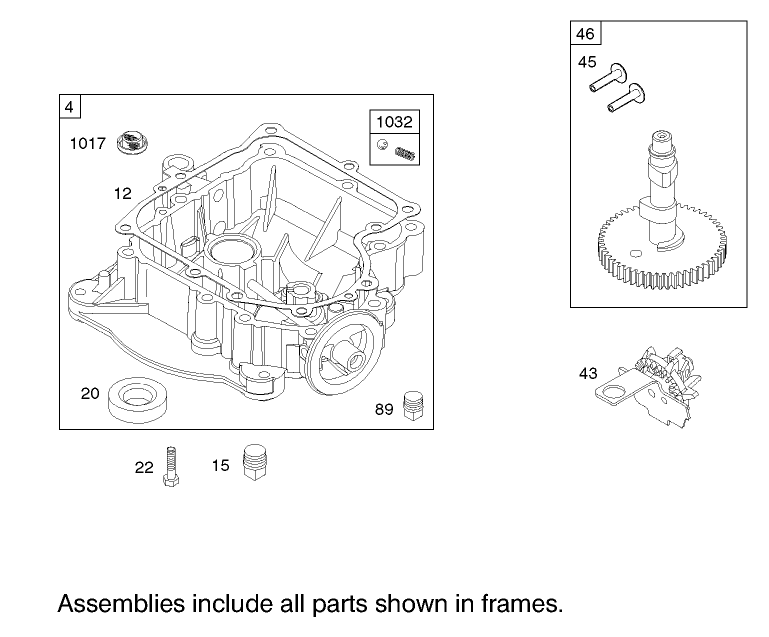 Crankcase Assembly  Briggs and Stratton 31E777-0126-E1