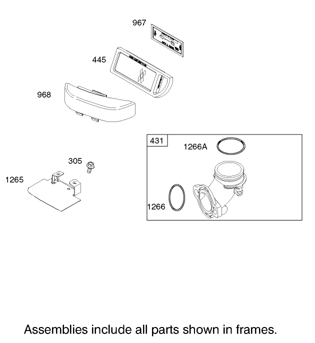 Air Cleaner Assembly  Briggs and Stratton 31E777-0126-E1