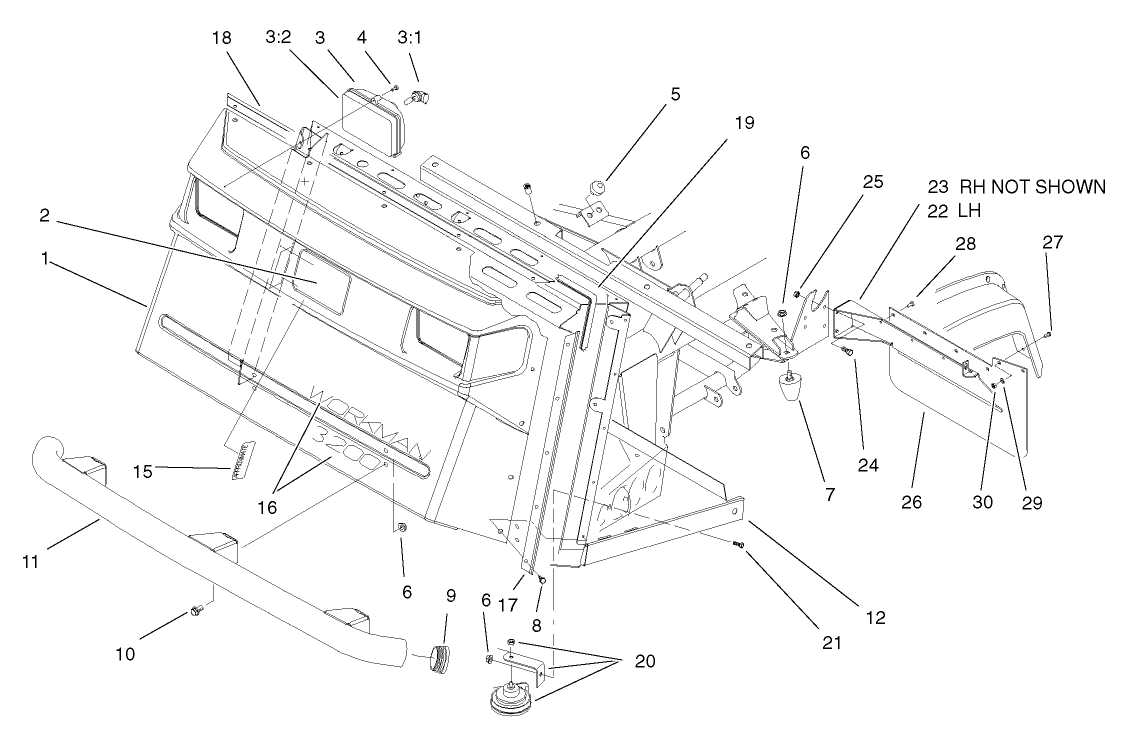 Hood and Bumper Assembly