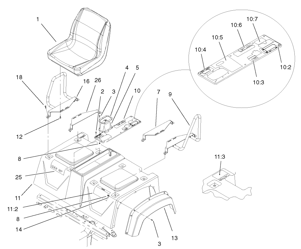 Shroud and Seat Assembly
