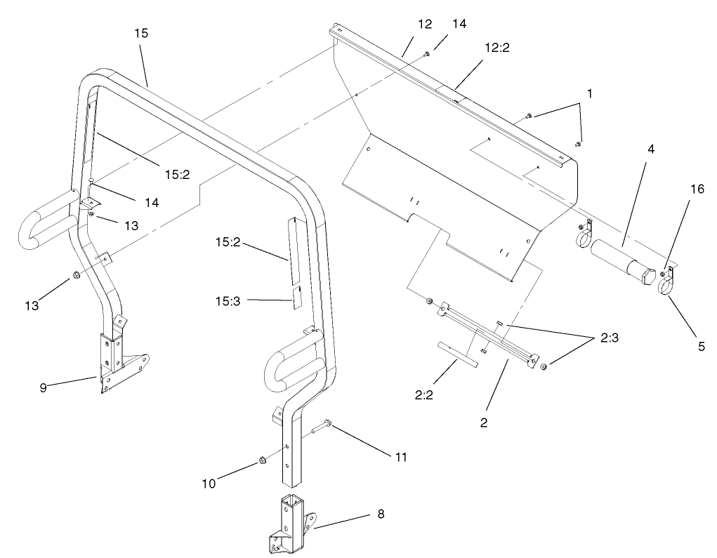Roll-Over-Protection-System Assembly