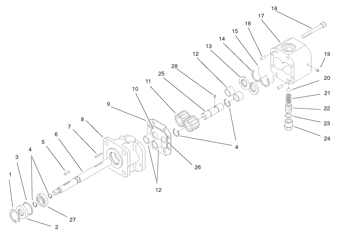 Hydraulic Gear Pump Assembly No. 87-5700