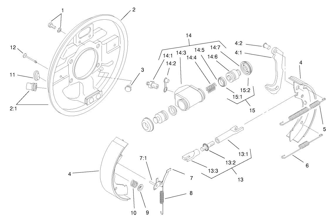 RH Rear Brake Assembly No. 93-7125