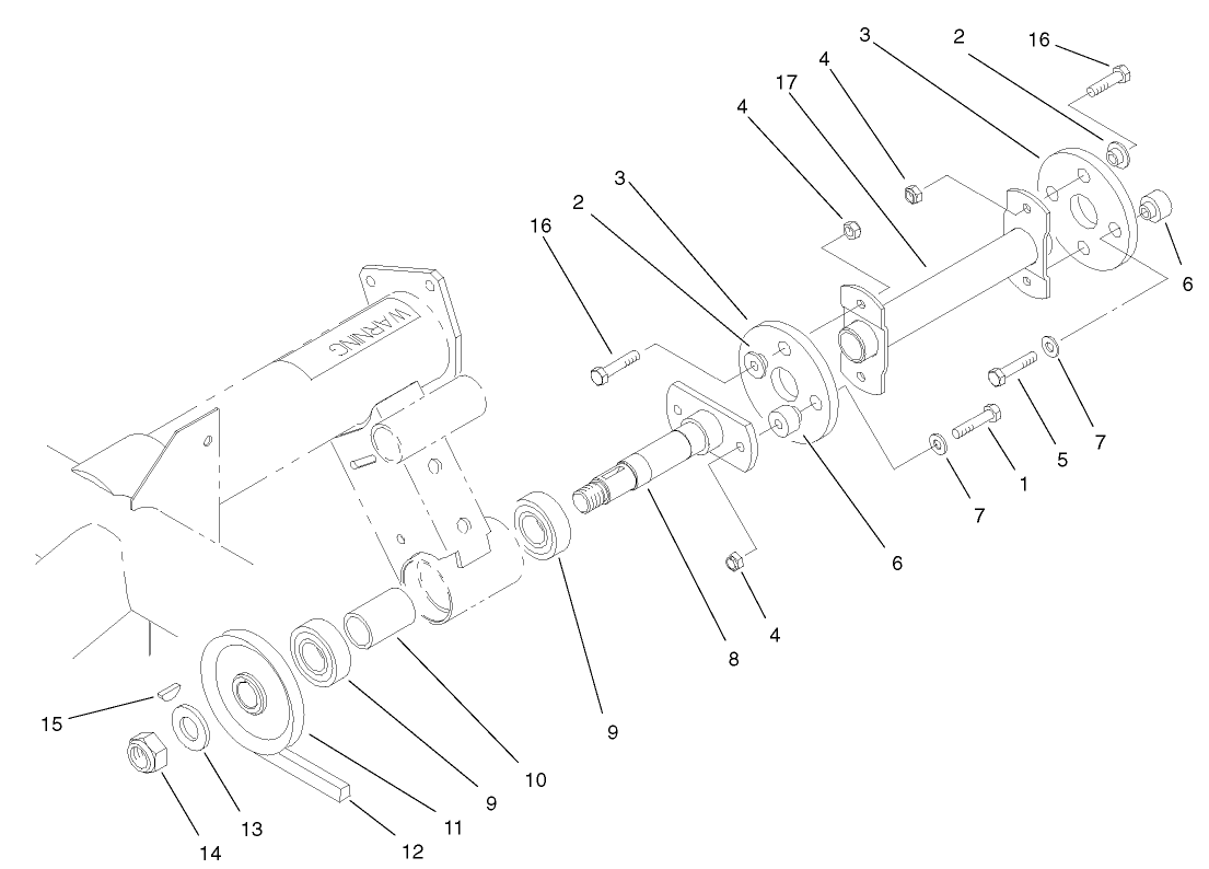 Fan and Hydraulic Pump Drive Assembly