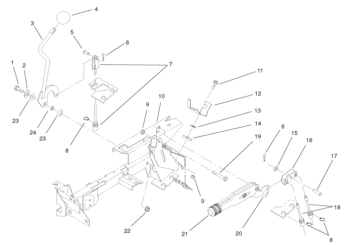 Differential Lock and Parking Brake Assembly