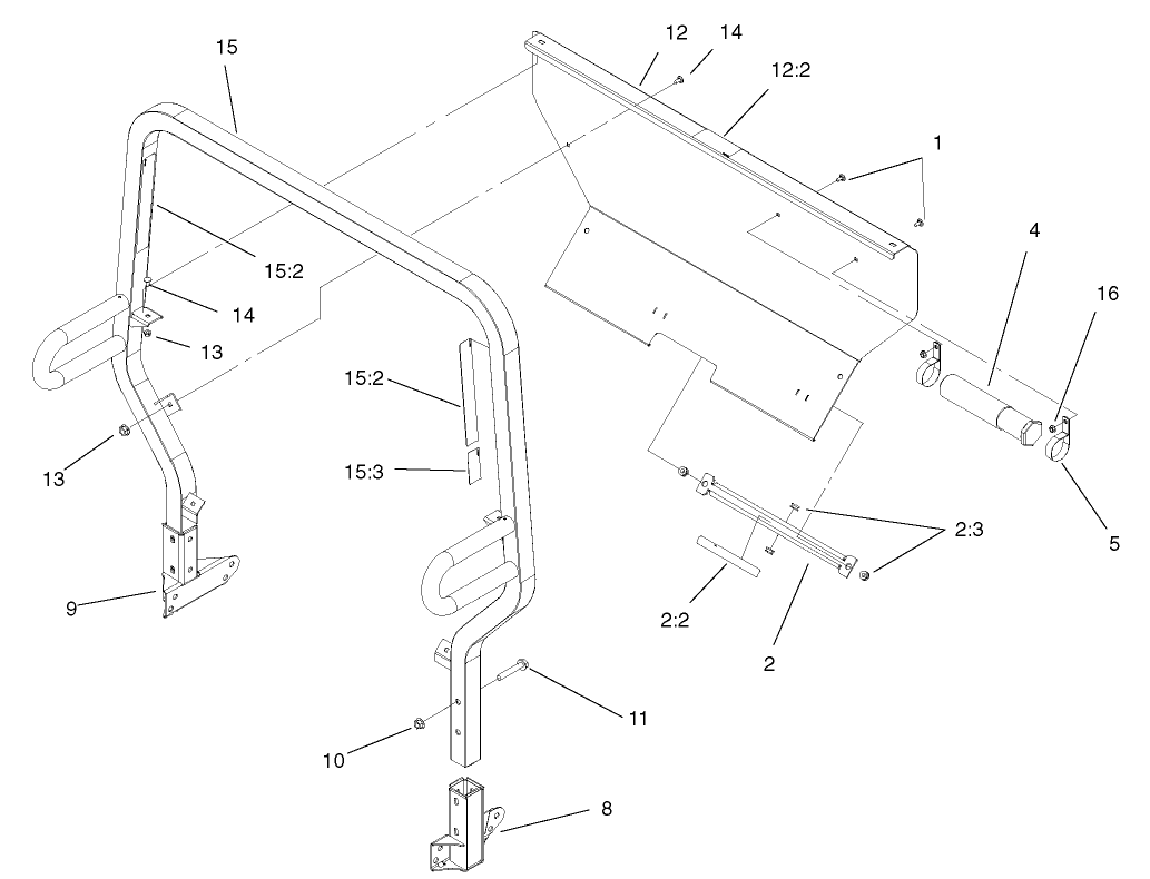 Roll-Over-Protection-System Assembly