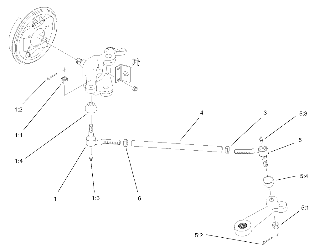 Tie Rod Assembly  (only on: 07213)