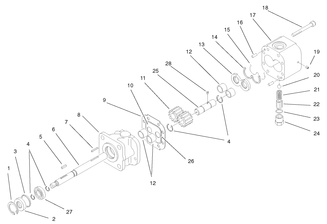 Hydraulic Gear Pump Assembly No. 87-5700