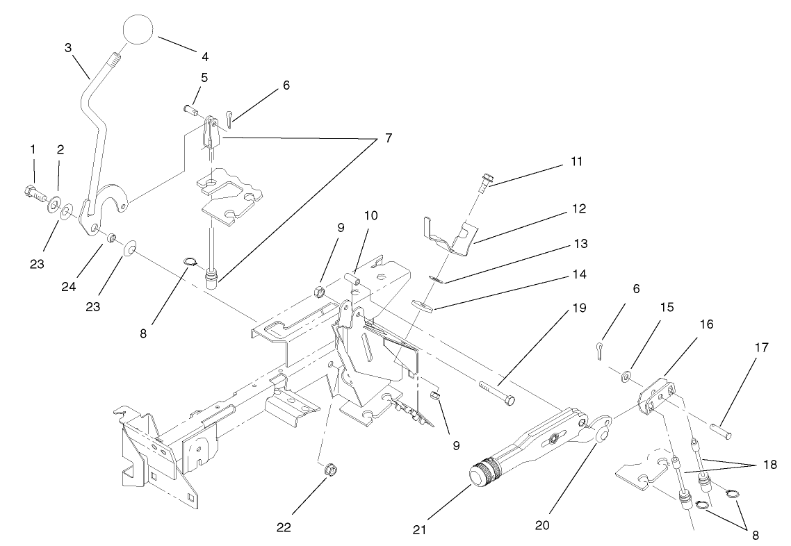 Differential Lock and Parking Brake Assembly