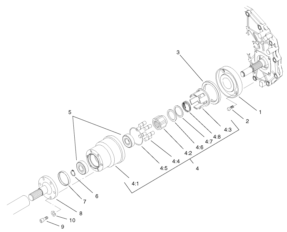 Bi-directional Over Running Clutch Assembly  (only on: 07217)