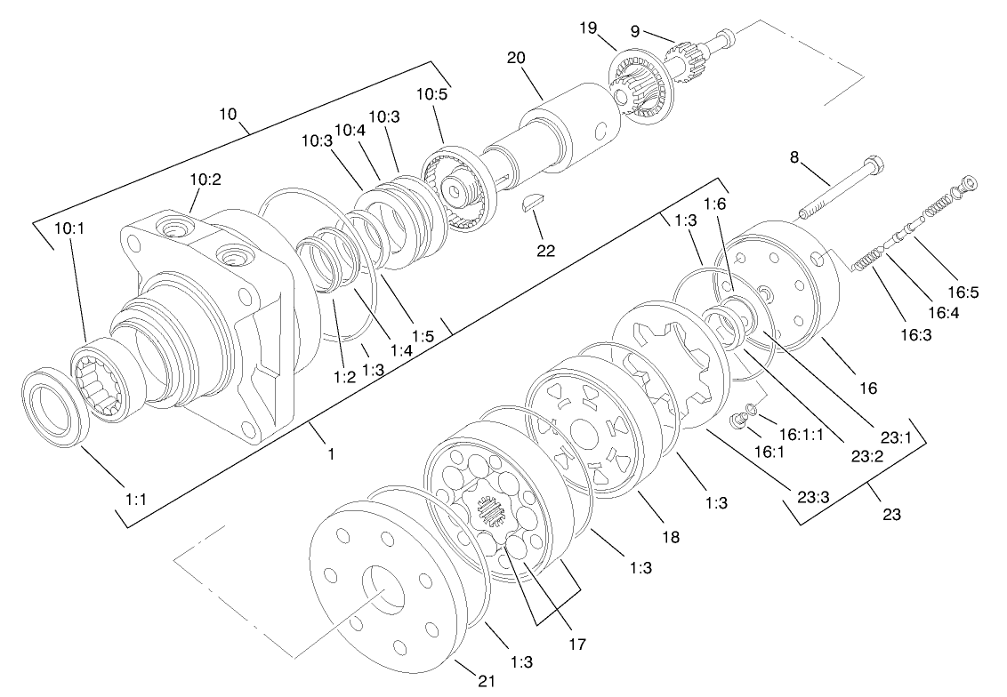 Hydraulic Motor Assembly No. 75-9840