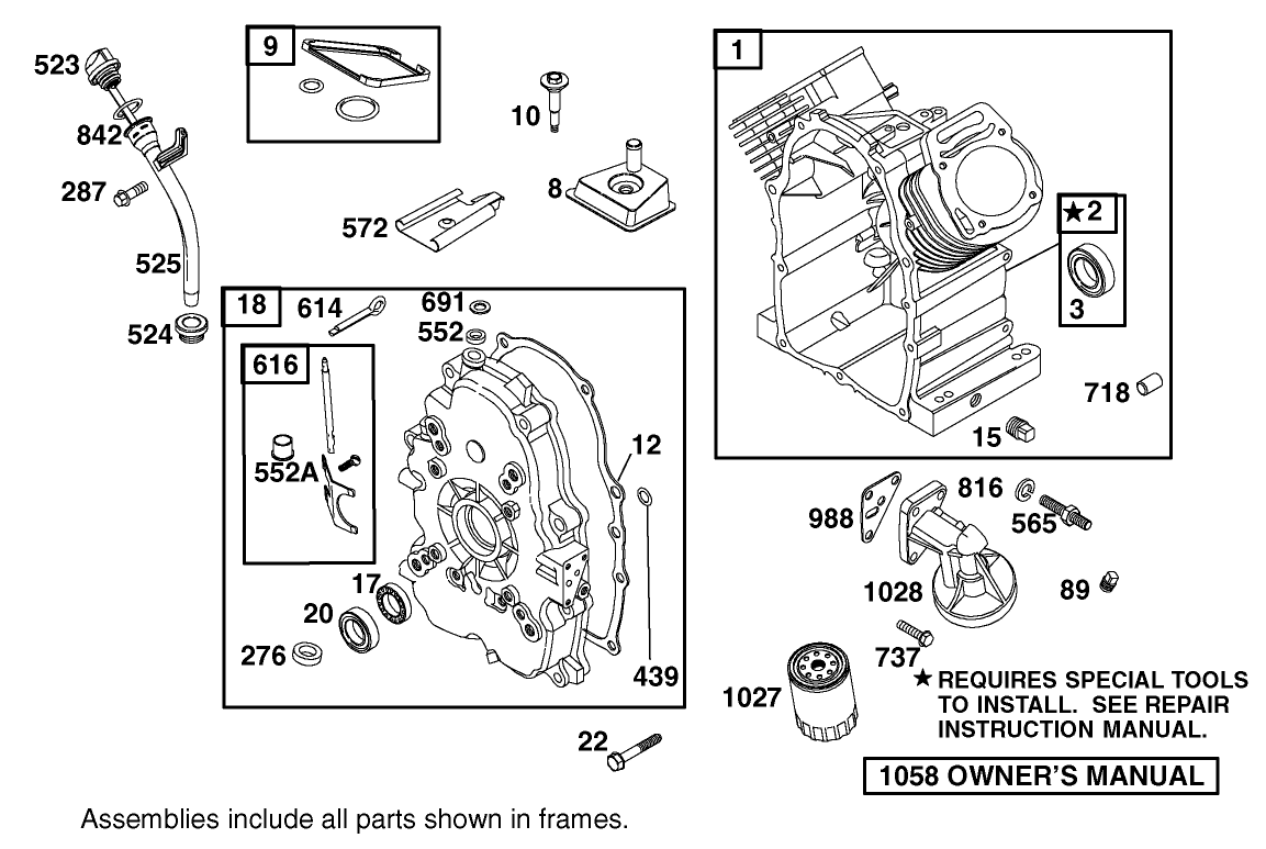 Cylinder Assembly Briggs and Stratton 303447-1180-E1