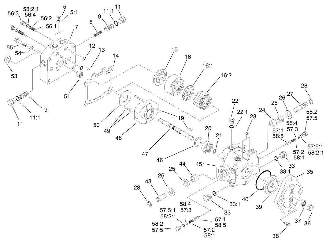 Hydraulic Pump Assembly No. 95-0587