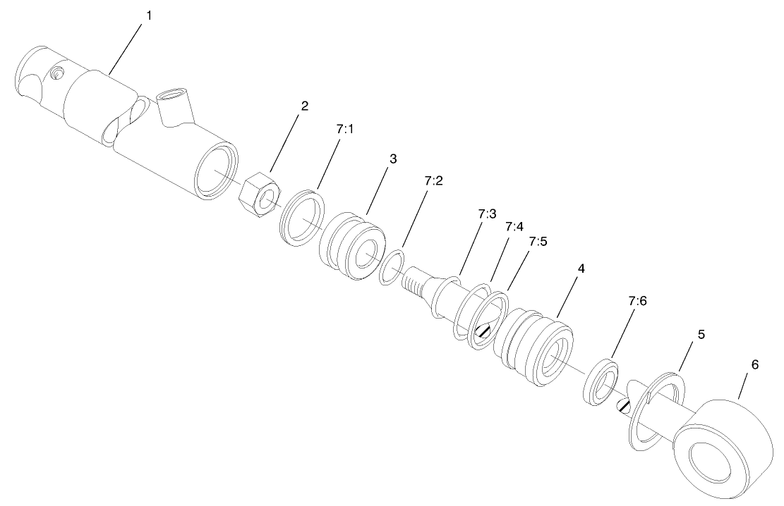 Hydraulic Cylinder Assembly No. 83-7000