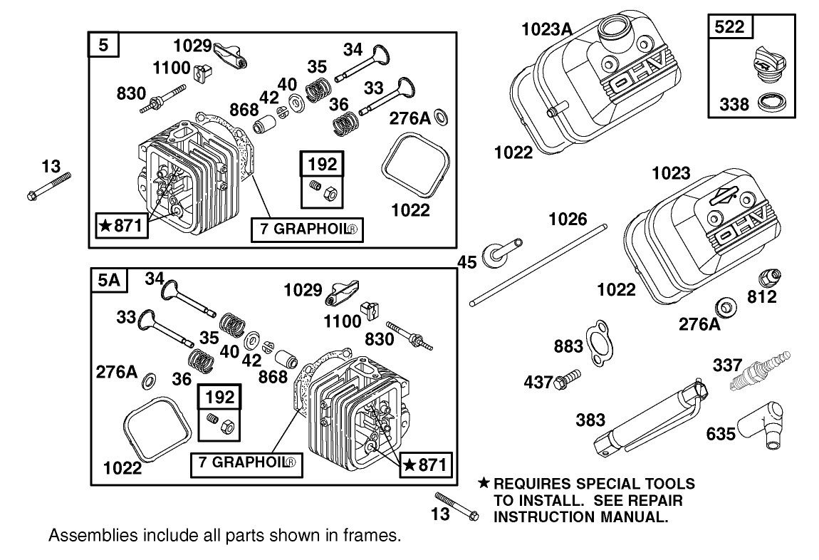Crankcase Assembly Engine Briggs and Stratton 303447-1180-E1