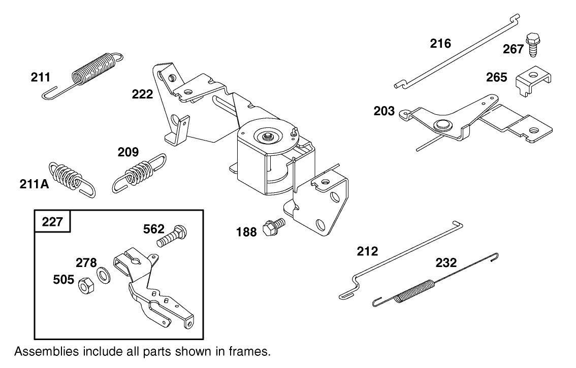 Governor Assembly Engine Briggs and Stratton 303447-1180-E1