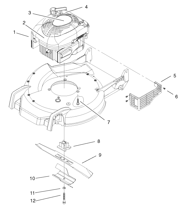 Engine and Blade Assembly