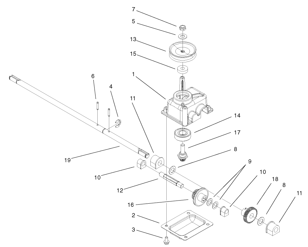 Gear Case Assembly No. 104-7674