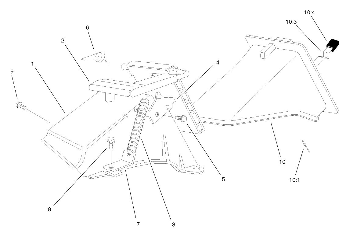 Rear Bag Discharge Chute Assembly (Model 20037 only)