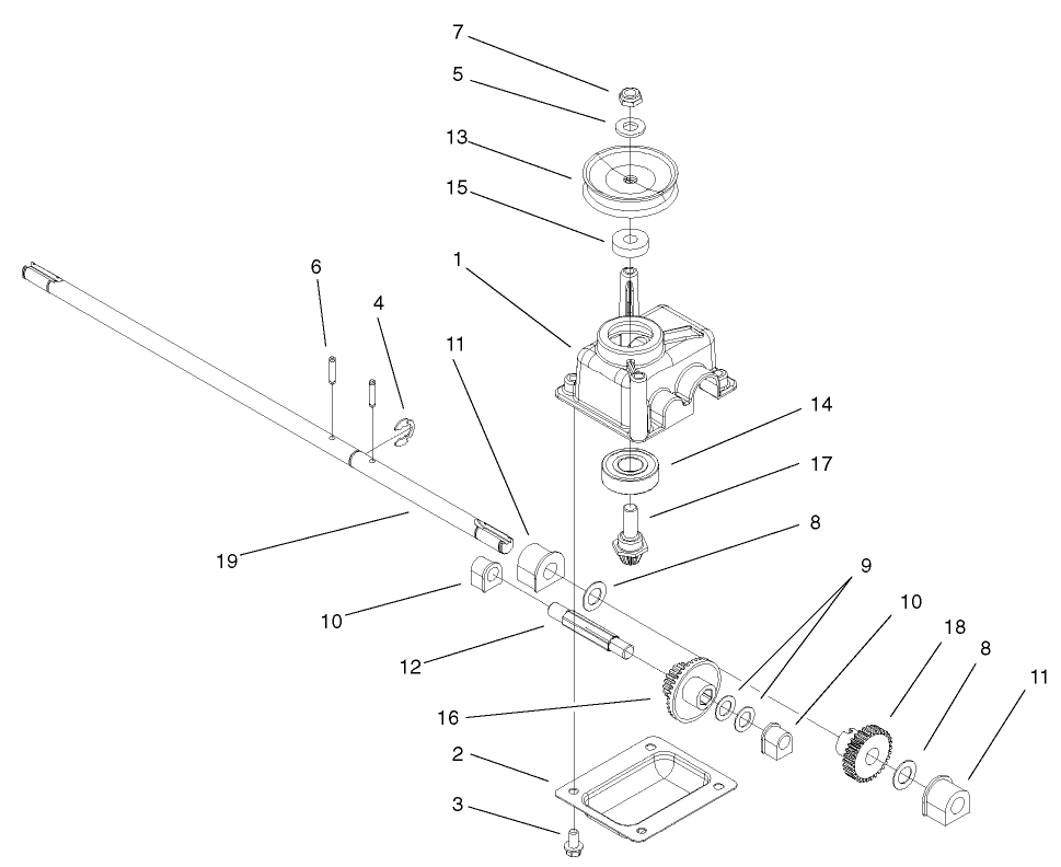Gear Case Assembly No. 104-7674