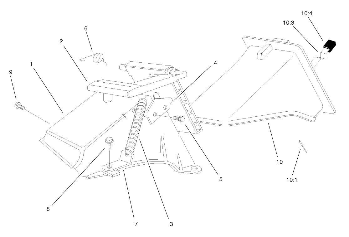 Rear Bag Discharge Chute Assembly