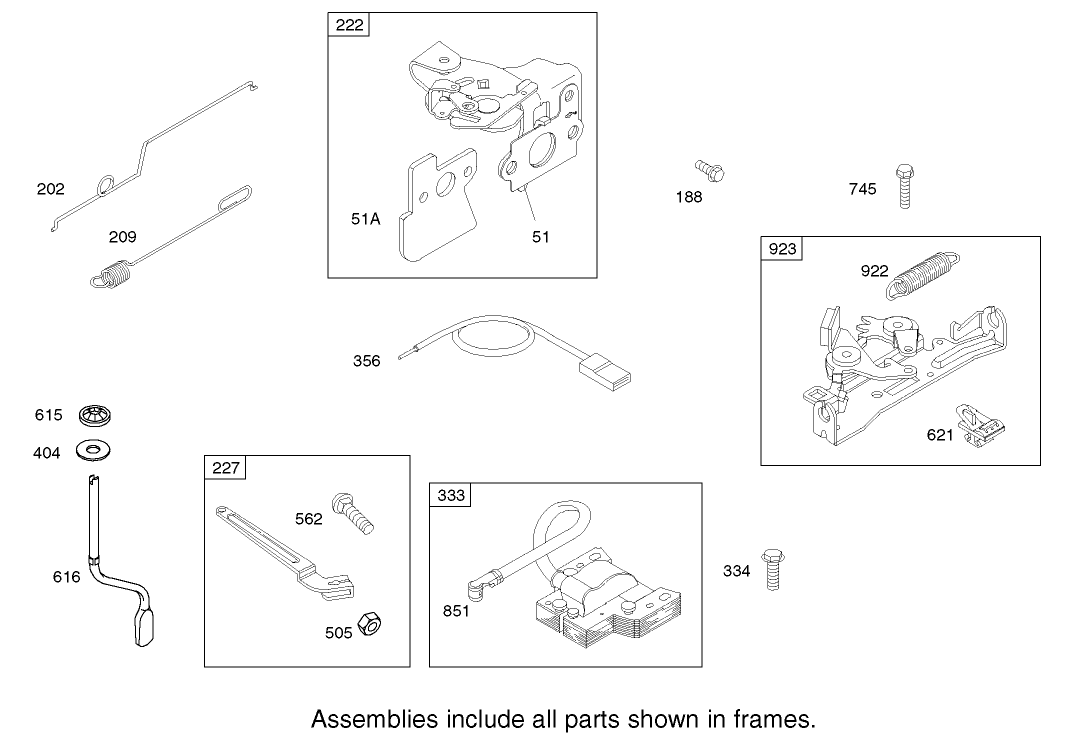 Governor Assembly Engine Briggs and Stratton Model 122602-0111-E1