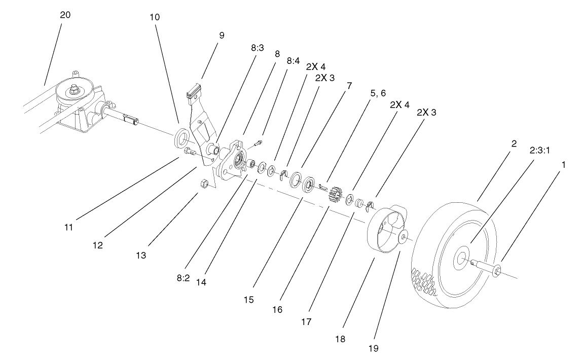 Gear Case and Wheel Assembly