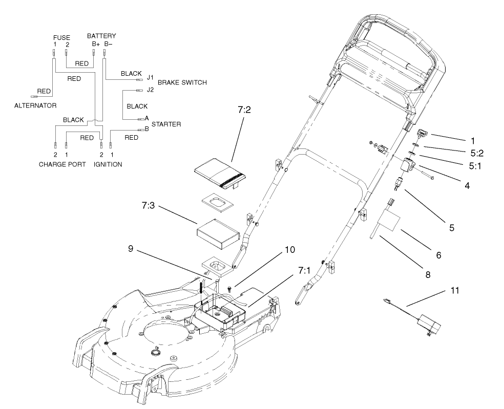 Battery and Switch Assembly