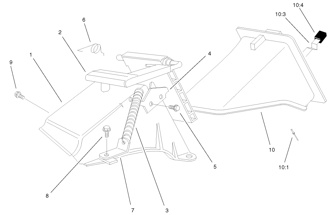 Rear Bag Discharge Chute Assembly