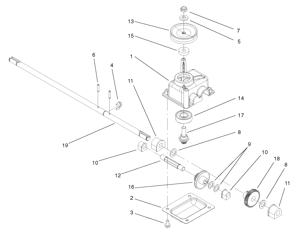 Gear Case Assembly No. 104-7618