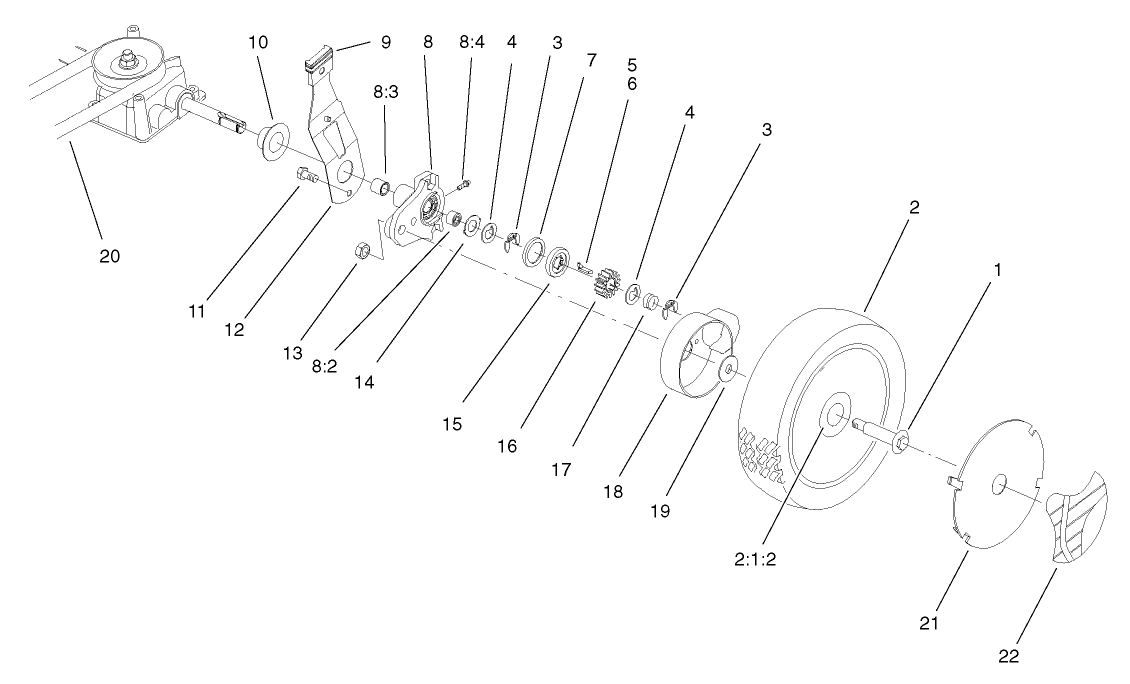 Gear Case and Wheel Assembly