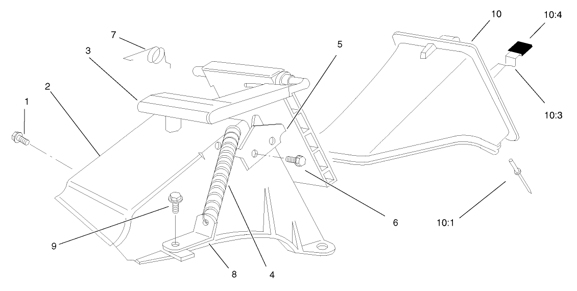 Rear Bag Discharge Chute Assembly