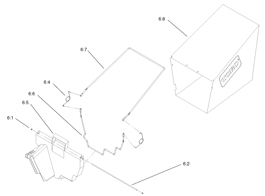 Rear Grass Bag Assembly No. 11-0189