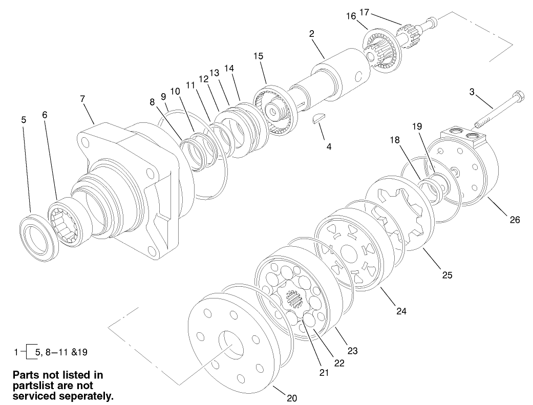 Hydraulic Wheel Motor Assembly No. 98-2767