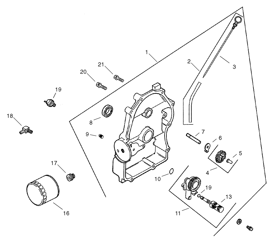 Oil Pan/Lubrication (CH20S 64656 Kohler)